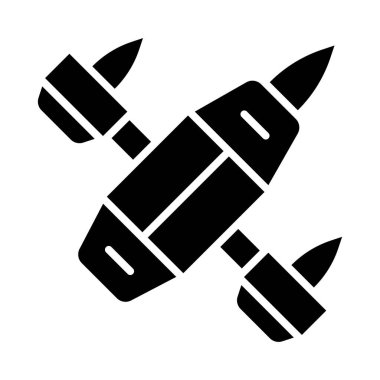 Kişisel ve ticari kullanım için Uzay Önleyici Vektör Kabartma Simgesi