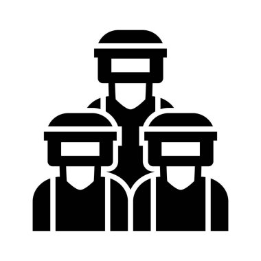 Kişisel ve ticari kullanım için Takım Vektörü Glyph Simgesi