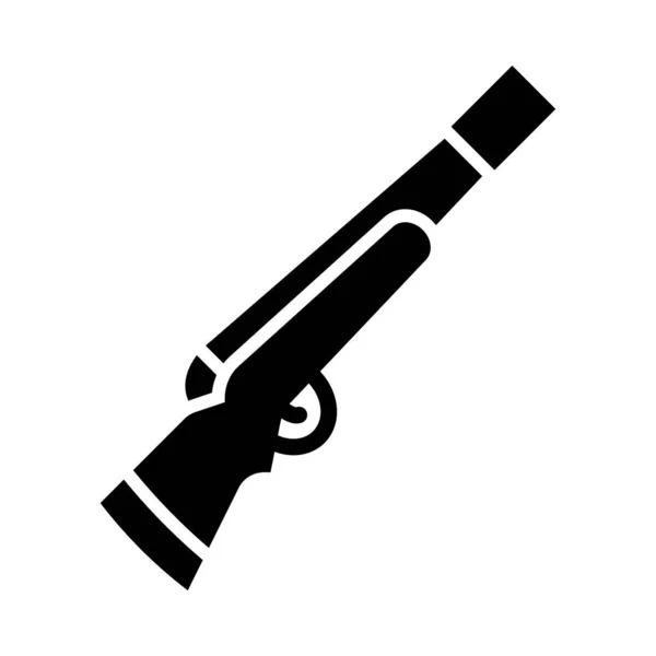 Shotgun Vector Glyph Icon Für Den Persönlichen Und Kommerziellen Gebrauch — Stockvektor