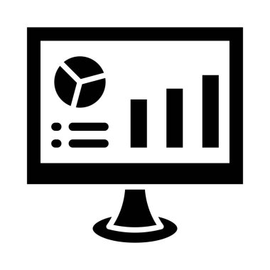 Kişisel ve Ticari Kullanım İçin Web Analiz Vektörü Kabartma Simgesi
