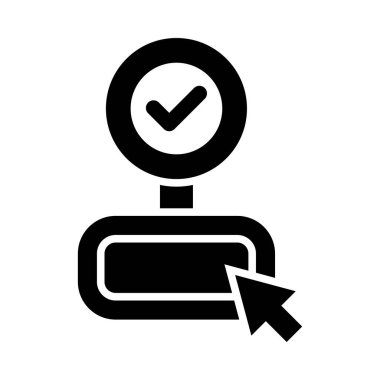 Kişisel ve ticari kullanım için Eylem Vektörü Glyph Simgesine Çağrı