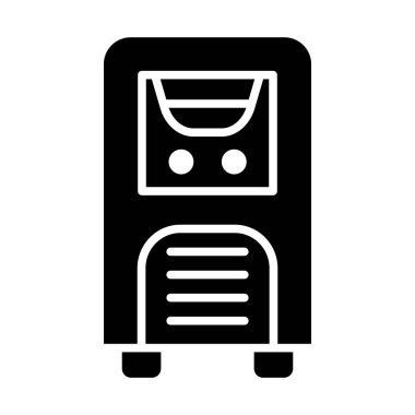 Kişisel ve Ticari Kullanım İçin Mobil Klima Vektör Kabartma Simgesi