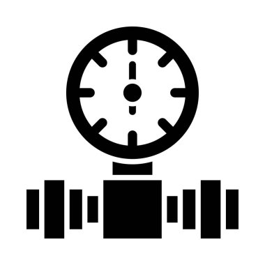 Kişisel ve ticari kullanım için Baskı Ölçeği Vektör Glyph Simgesi Simgesi