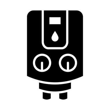 Kişisel ve ticari kullanım için Su Kazanı Vektörü Kabartma Simgesi