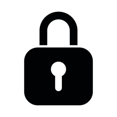 Lock Vector Glyph Icon For Personal And Commercial Use clipart