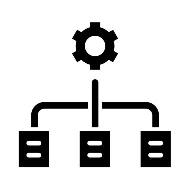 Kişisel ve Ticari Kullanım İçin Çalışma Akımı Vektörü Kabartma Simgesi