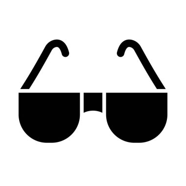 Kişisel ve ticari kullanım için güneş gözlüğü vektörü kabartma simgesi