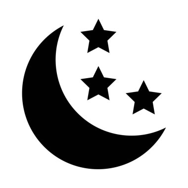 Kişisel ve ticari kullanım için Ay Vektörü Kabartma Simgesi