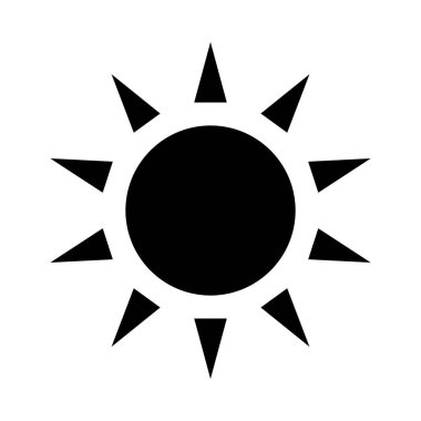 Kişisel ve Ticari Kullanım İçin Güneş Vektörü Kabartma Simgesi