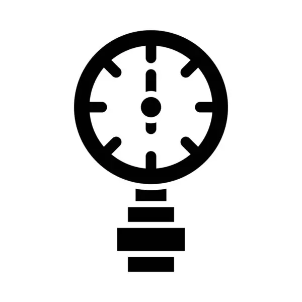 Manometer Vector Glyph Icon Für Den Persönlichen Und Kommerziellen Gebrauch — Stockvektor