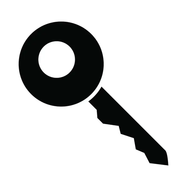 Key Vector Glyph Icon Für Den Persönlichen Und Kommerziellen Gebrauch — Stockvektor