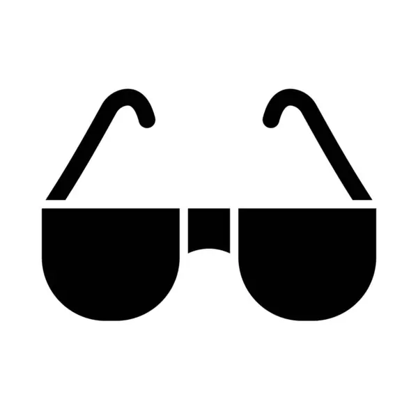 Gafas Sol Vector Glyph Icon Para Uso Personal Comercial — Archivo Imágenes Vectoriales