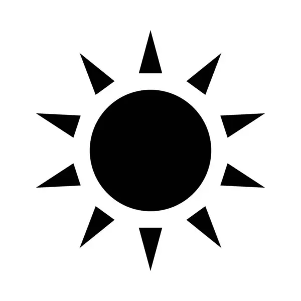 Sun Vector Glyph Icon Für Den Persönlichen Und Kommerziellen Gebrauch — Stockvektor
