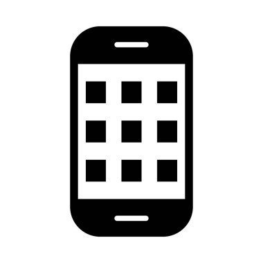 Kişisel ve Ticari Kullanım İçin Mobil Uygulamalar Vektör Kabartma Simgesi