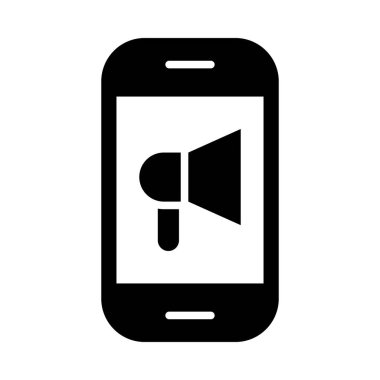 Kişisel ve Ticari Kullanım İçin Web Sitesi Tanıtım Vektörü Glyph Simgesi