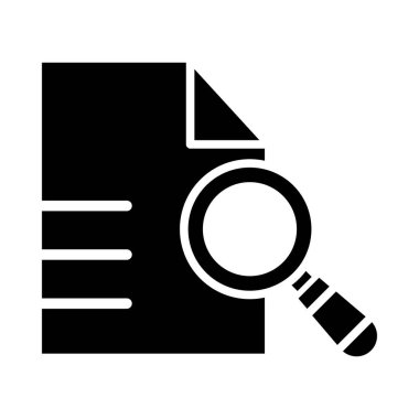 Kişisel ve ticari kullanım için Vaka Çalışması Vektörü Glyph Simgesi