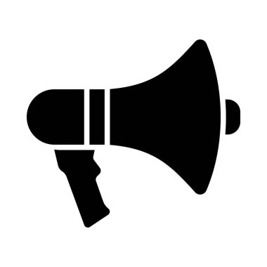 Kişisel ve ticari kullanım için duyuru Vektörü Glyph Simgesi