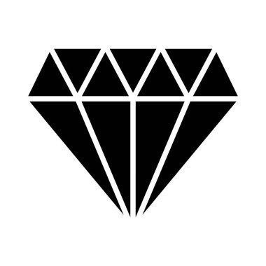 Kişisel ve ticari kullanım için Diamond Vector Glyph Simgesi