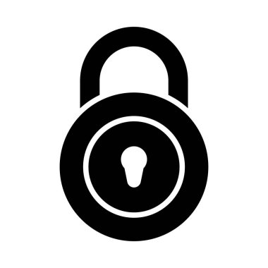 Kişisel ve Ticari Kullanım için Vektör Kabartma Simgesini Kilitle