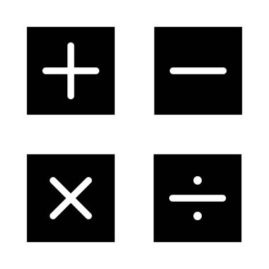 Kişisel ve Ticari Kullanım İçin Matematik Vektörü Kabartma Simgesi