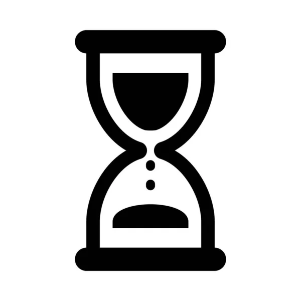 Timeglas Vektor Glyph Ikon Til Personlig Kommerciel Brug – Stock-vektor