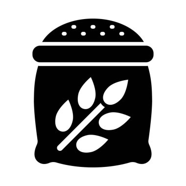 Kişisel ve ticari kullanım için Buğday Çuvalı Vektör Kabartma Simgesi