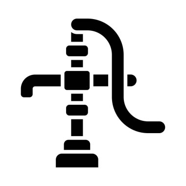Kişisel ve ticari kullanım için Su Pompası Vektör Kabartma Simgesi