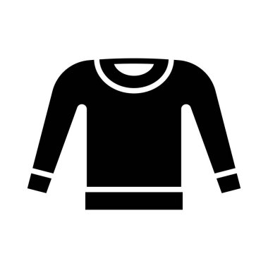 Kişisel ve Ticari Kullanım İçin Tişört Vektörü Glyph Simgesi