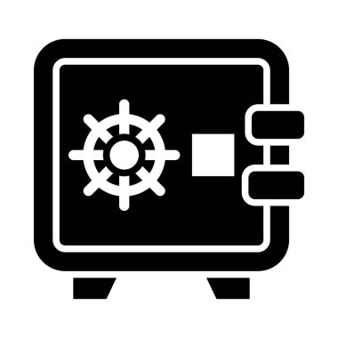 Kişisel ve Ticari Kullanım İçin Güvenli Kutu Vektörü Kabartma Simgesi