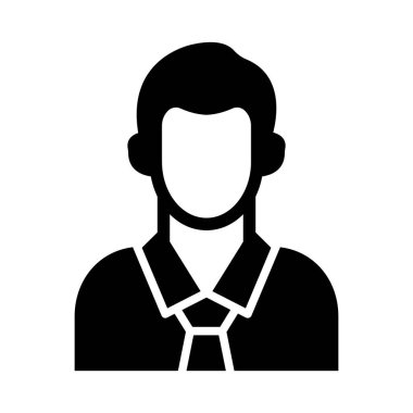 Kişisel ve ticari kullanım için Yönetici Vektörü Glyph Simgesi