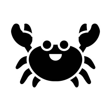 Kişisel ve ticari kullanım için Yengeç Vektörü Kabartma Simgesi