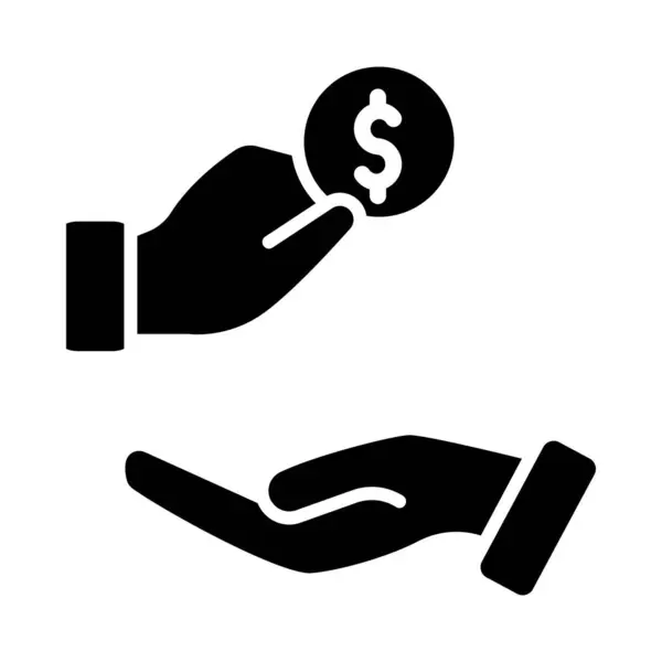 Charity Vector Glyph Icon Für Den Persönlichen Und Kommerziellen Gebrauch — Stockvektor