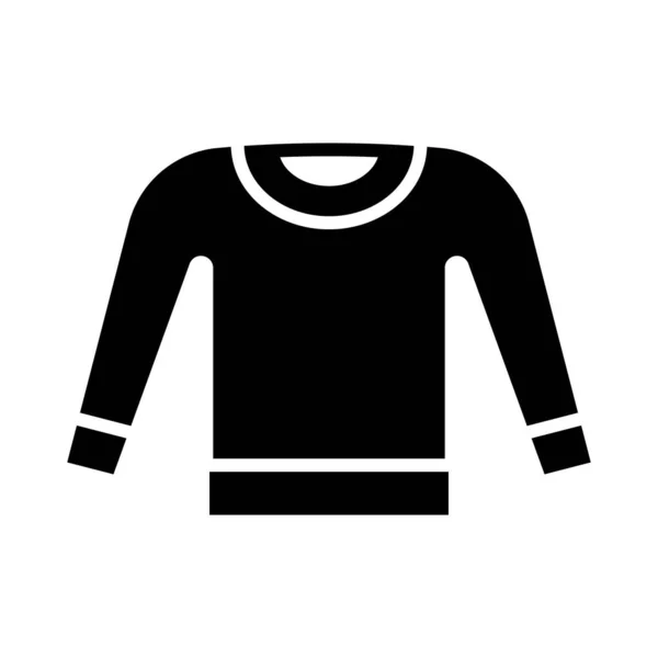 Ikon Vektor Sweatshirt Glyph Untuk Penggunaan Pribadi Dan Komersial - Stok Vektor