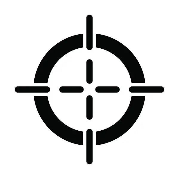 Икона Фокус Вектор Глиф Личного Коммерческого Использования — стоковый вектор
