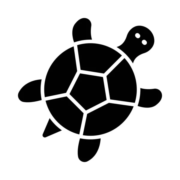 Turtle Vector Glyph Icon Personal Commercial Use — Stock Vector