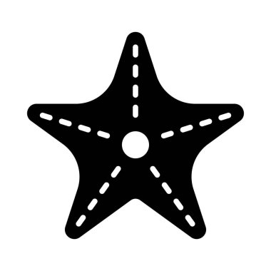 Kişisel ve ticari kullanım için StarFish Vector Glyph Simgesi