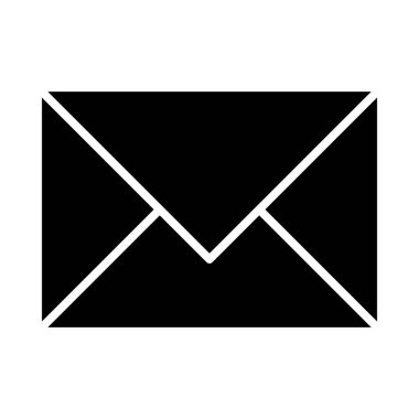 Kişisel ve Ticari Kullanım İçin Posta Vektörü Glyph Simgesi