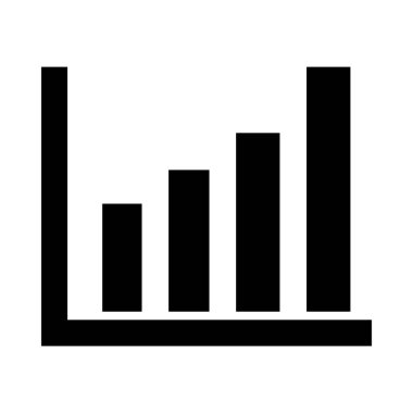 Kişisel ve Ticari Kullanım İçin İstatistik Vektörü Kabartma Simgesi