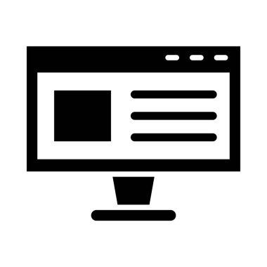 Kişisel ve Ticari Kullanım İçin Tarayıcı Vektörü Kabartma Simgesi