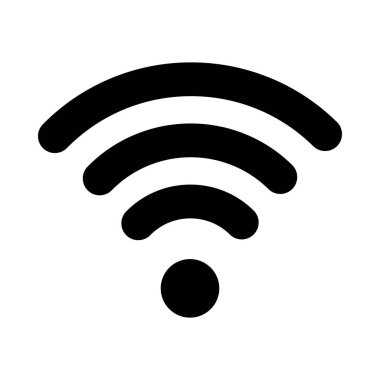Kişisel ve ticari kullanım için Wiifi Vektör Glyph Simgesi