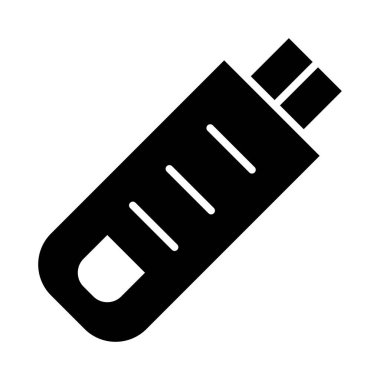 Kişisel ve ticari kullanım için Usb Vektör Glyph Simgesi