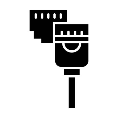 Kişisel ve ticari kullanım için LAN Vektör Kabartma Simgesi