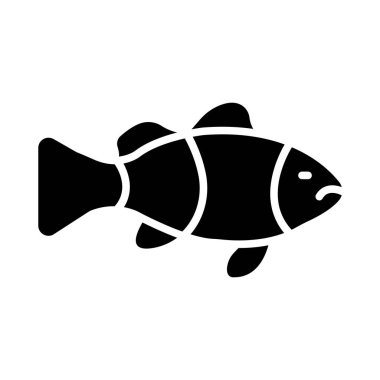 Kişisel ve Ticari Kullanım İçin Palyaço Balık Vektörü Kabartma Simgesi