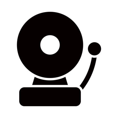 Kişisel ve ticari kullanım için Yangın Alarm Vektörü Kabartma Simgesi