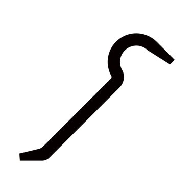 Kişisel ve ticari kullanım için levye vektörü kabartma simgesi