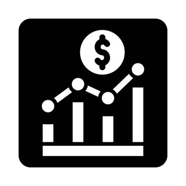 Kişisel ve Ticari Kullanım İçin Borsa Uygulaması Vektör Simgesi Simgesi