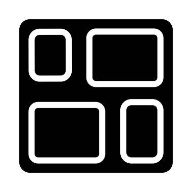 Kişisel ve ticari kullanım için Gıda Tepsisi Vektörü Kabartma Simgesi