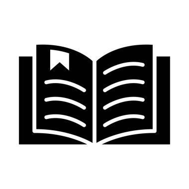 Kişisel ve Ticari Kullanım için Kitap Vektörü Kabartma Simgesi