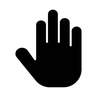 Kişisel ve Ticari Kullanım İçin El Vektörü Kabartma Simgesi