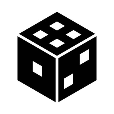 Kişisel ve ticari kullanım için Zar Vektörü Kabartma Simgesi